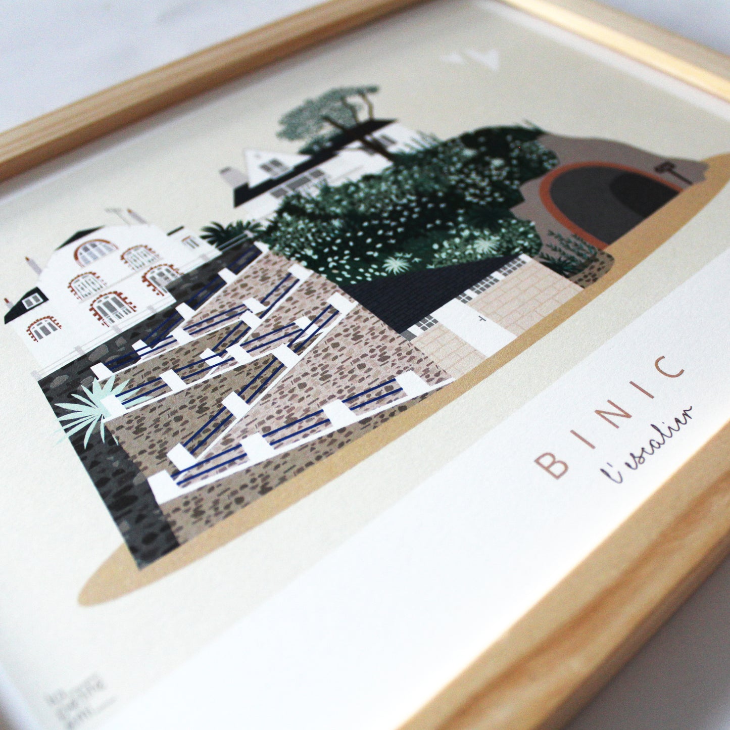 Affiche Binic - L'escalier