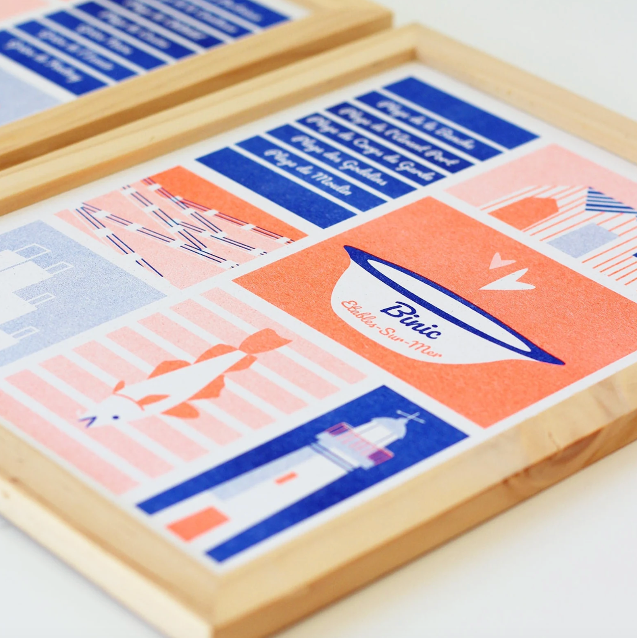 Affiche Binic - Risographie