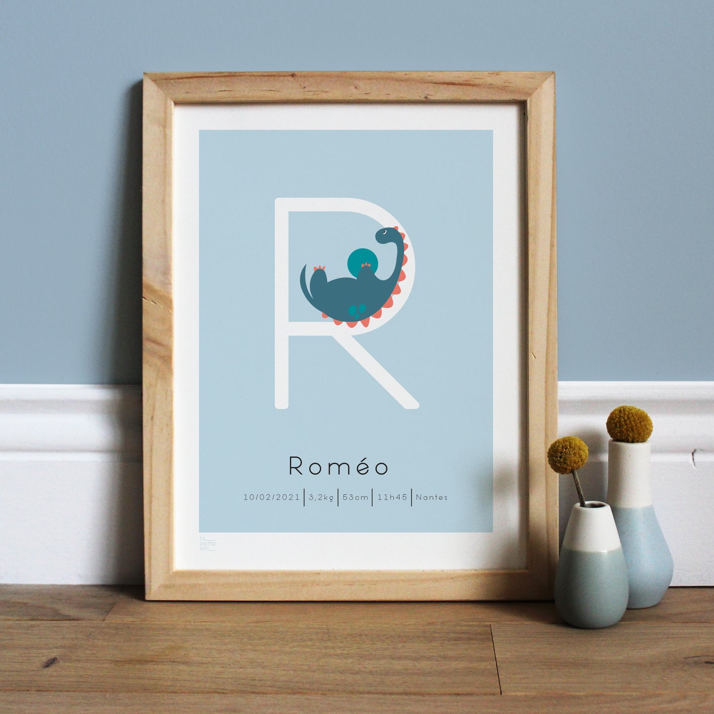 Affiche bébé ABC... - Dino