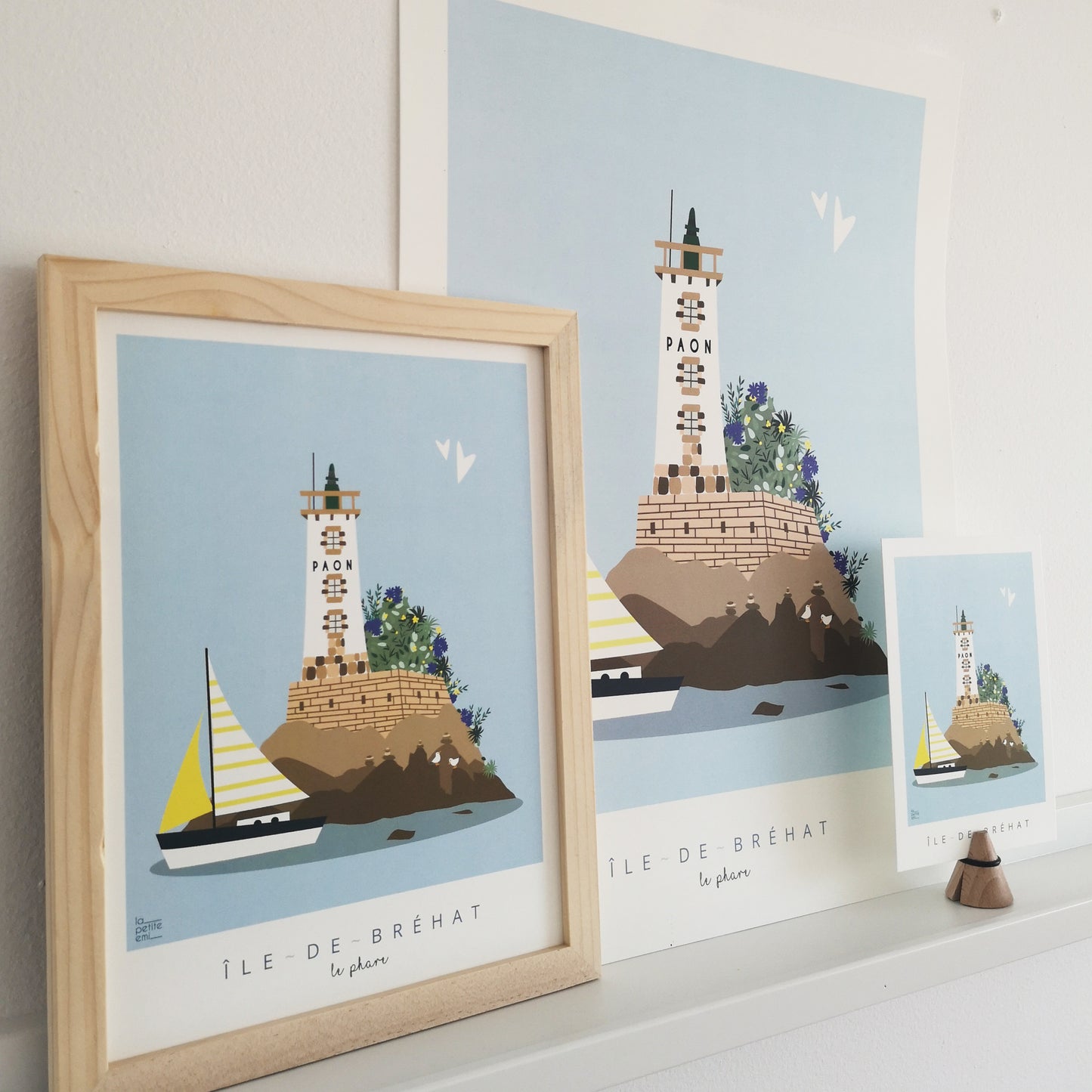 Affiche île de Bréhat - Le phare