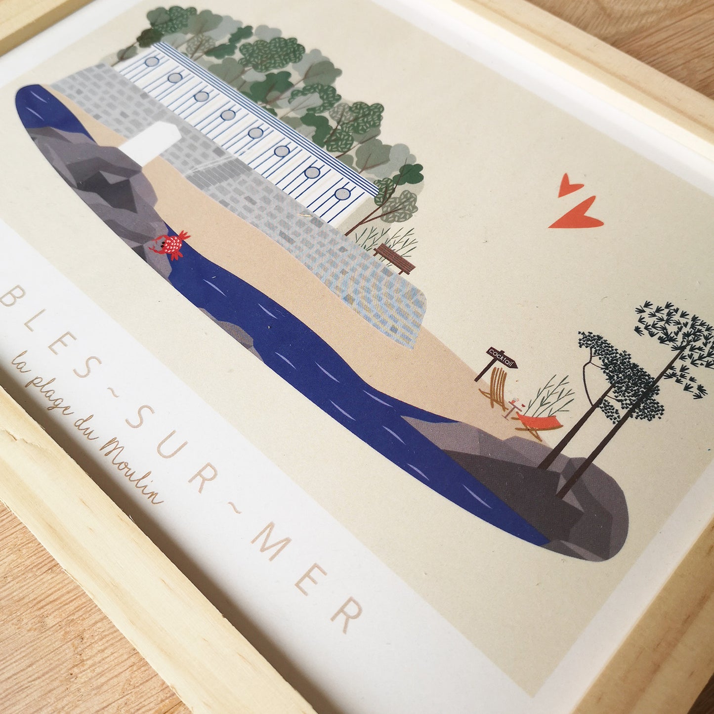 Affiche Etables-sur-Mer - Plage du Moulin