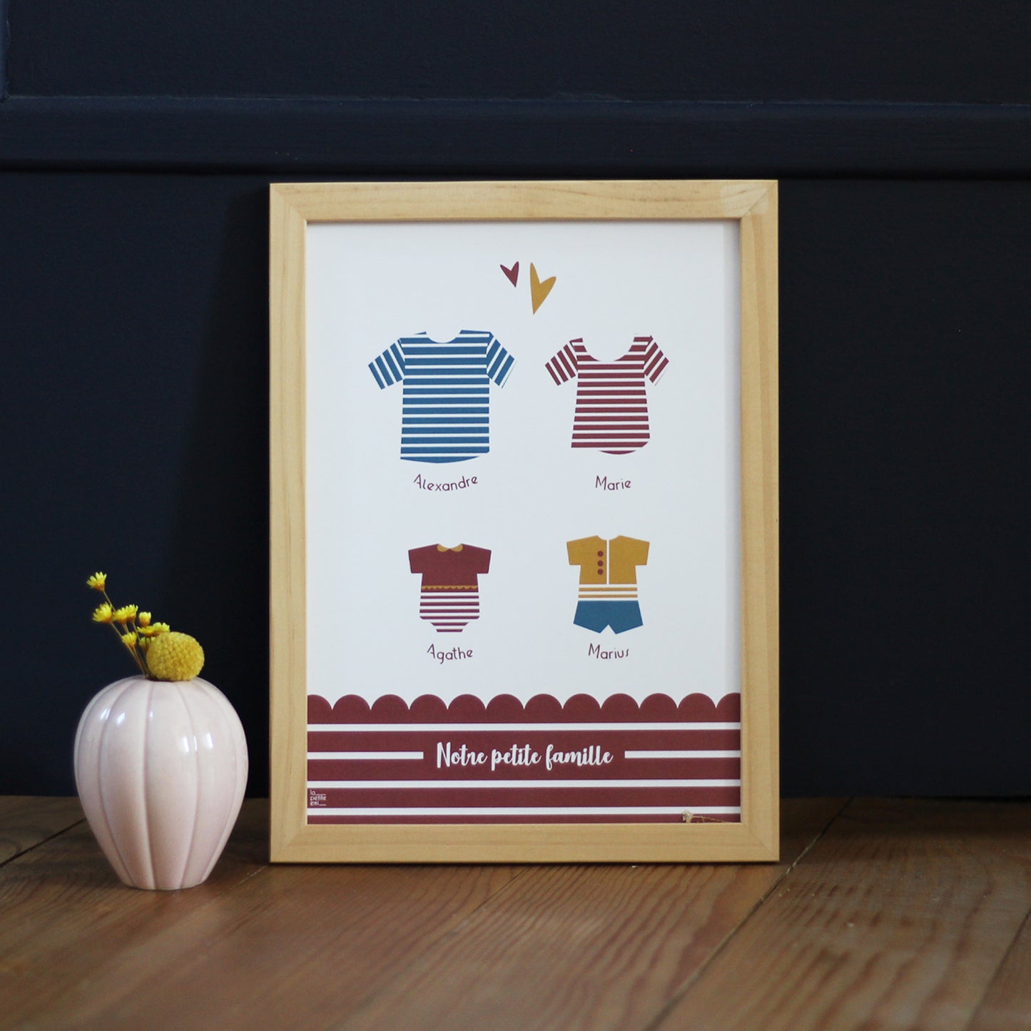 Affiche bébé Famille Bretonne