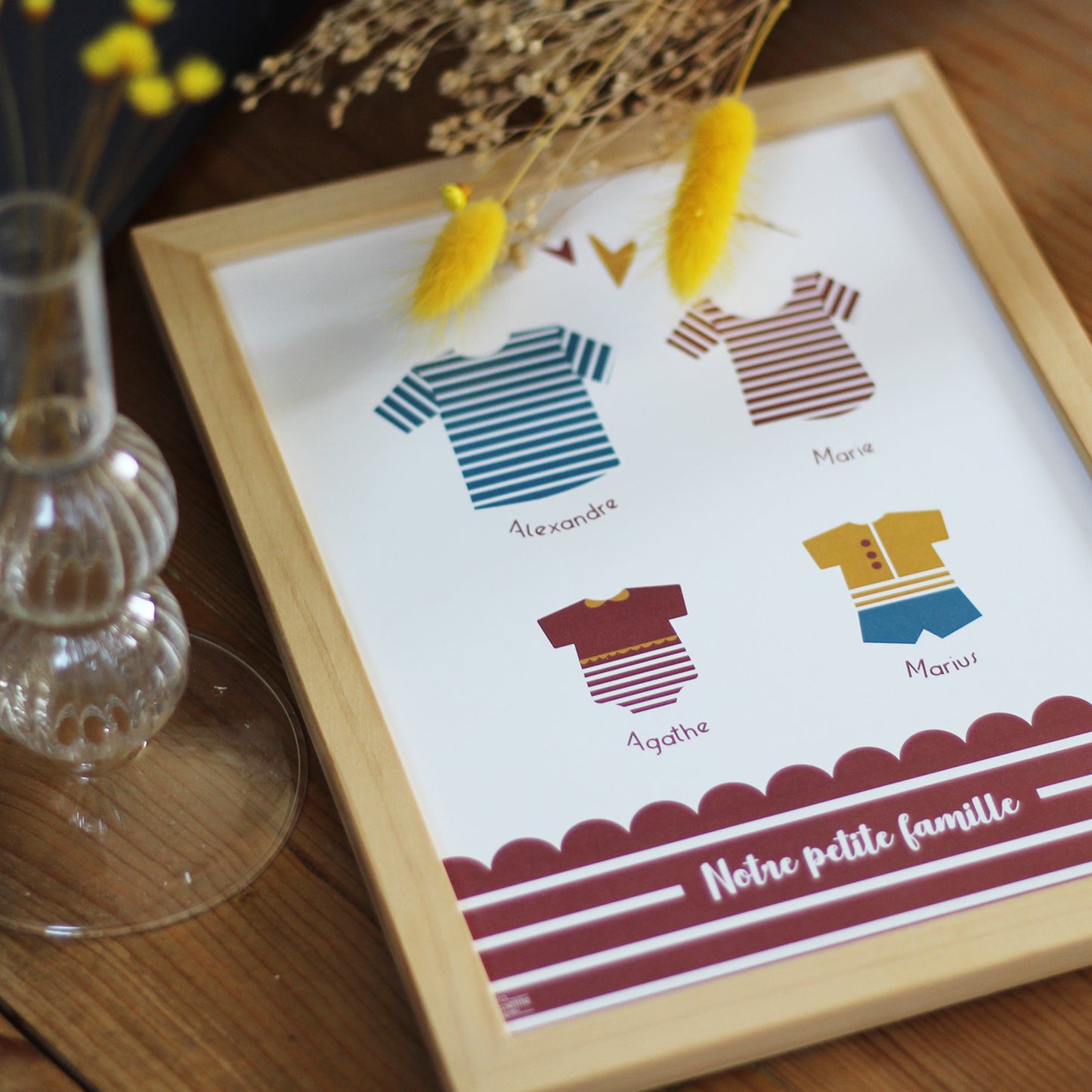 Affiche bébé Famille Bretonne