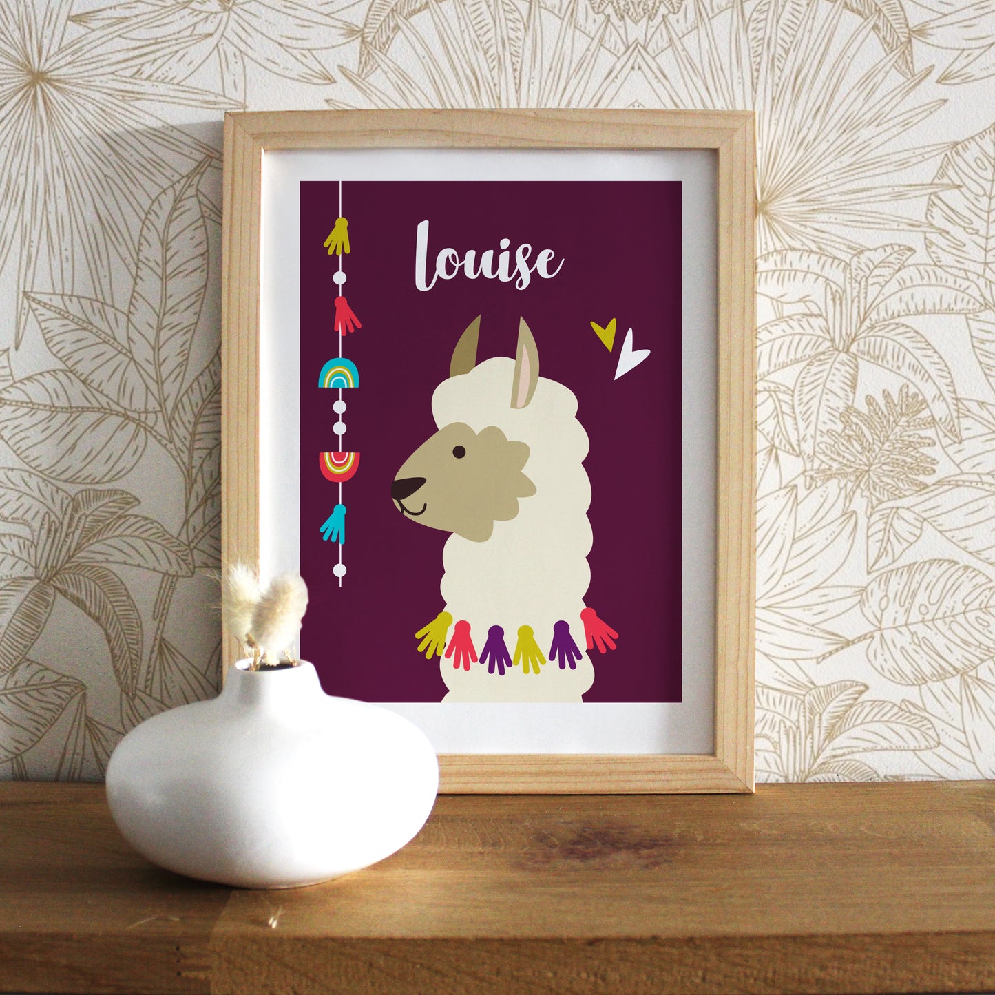 Affiche bébé animal - Lama