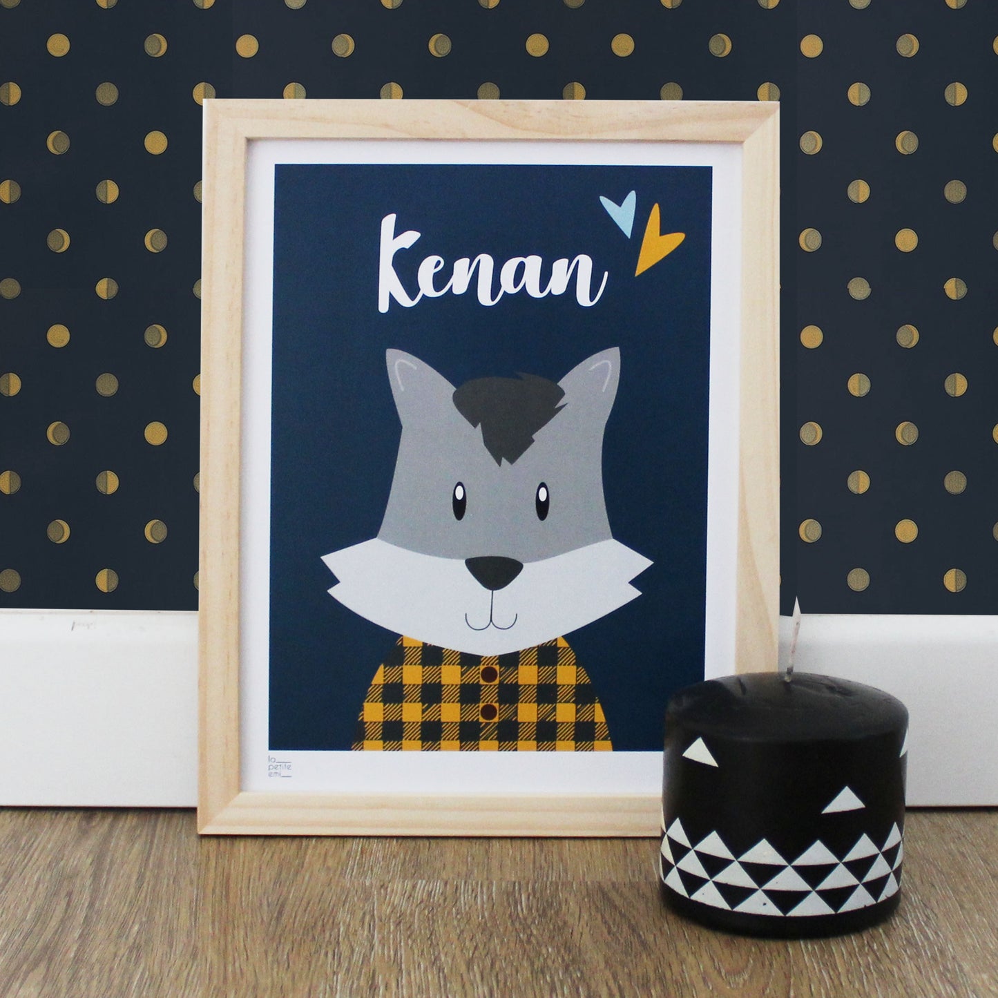 Affiche bébé animal - Loup