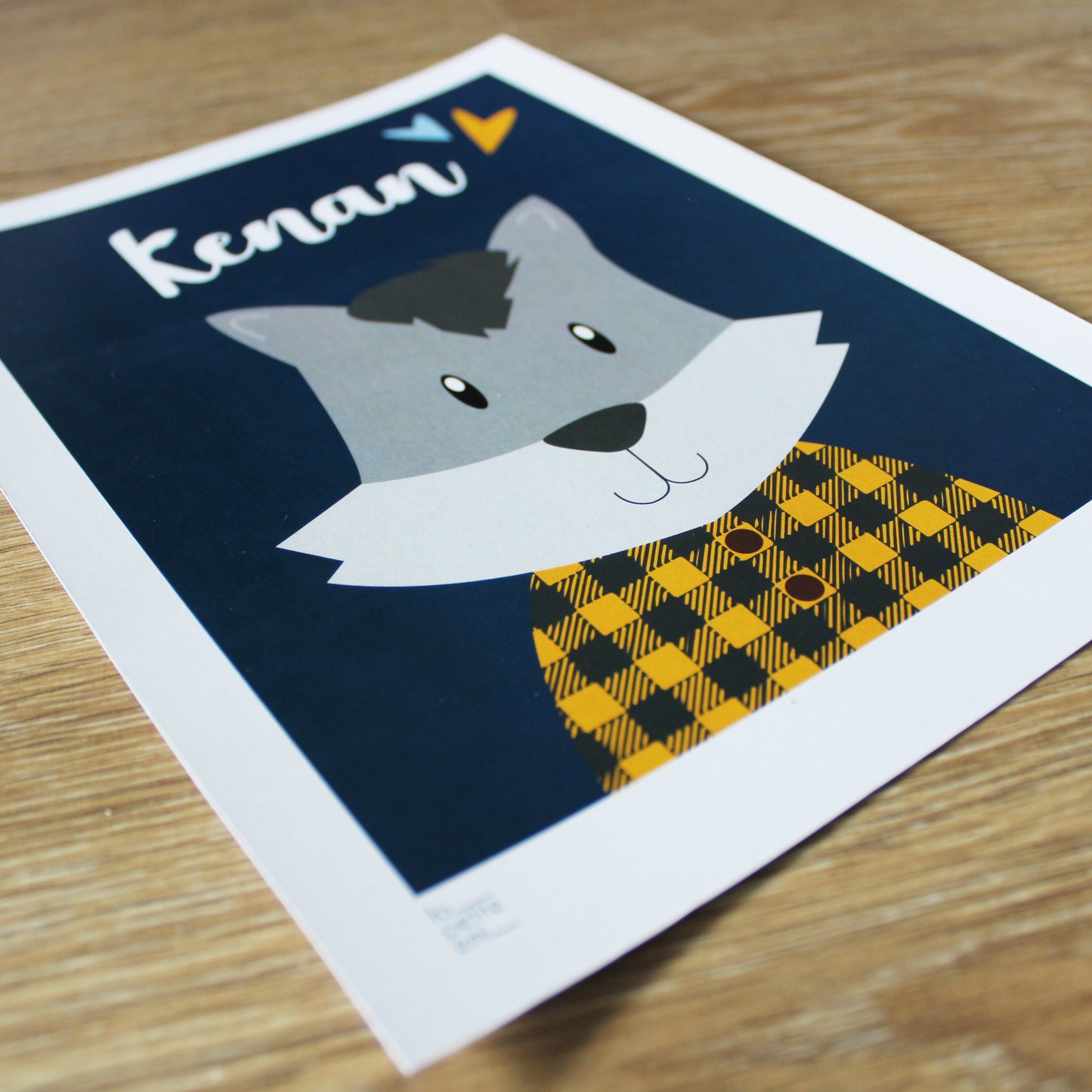 Affiche bébé animal - Loup