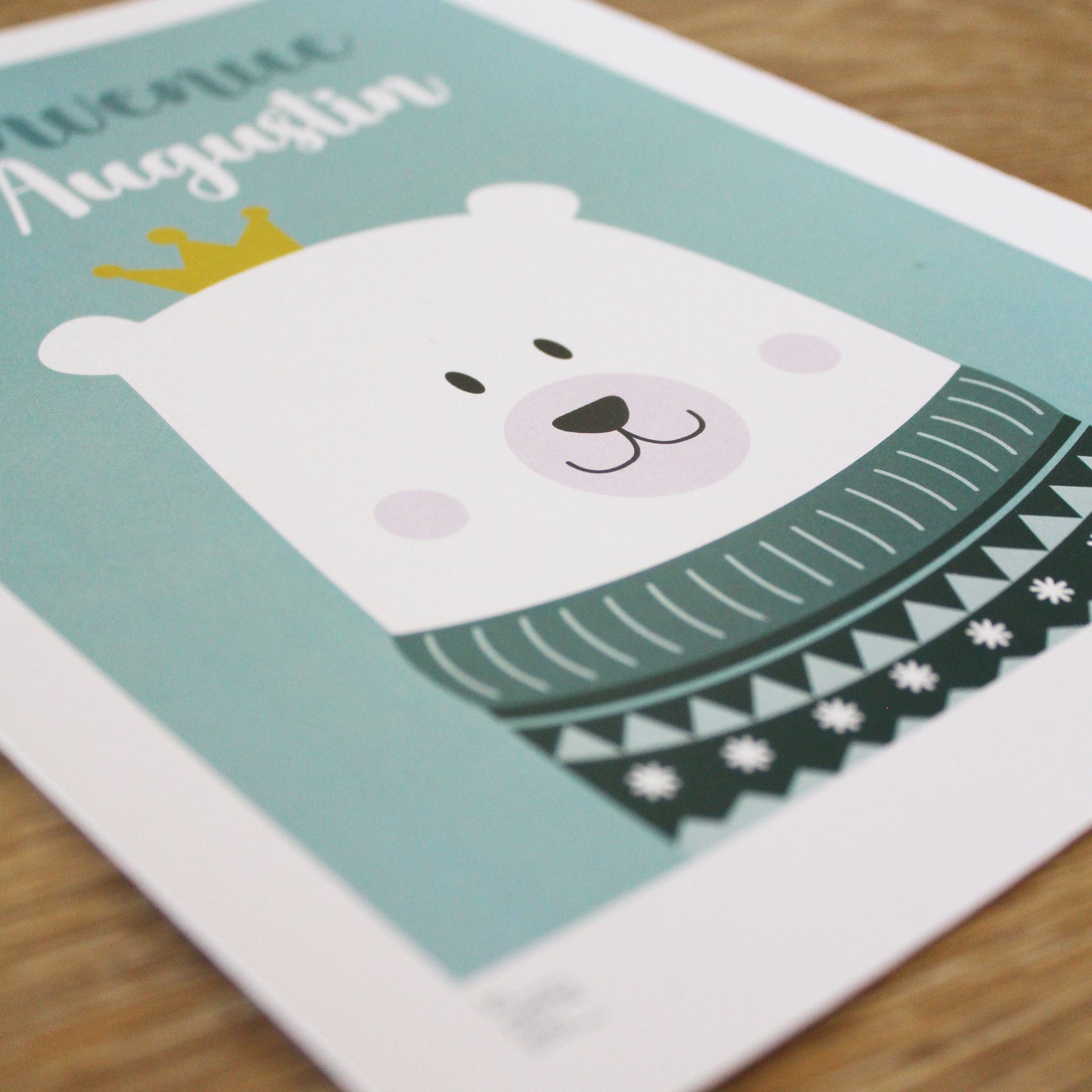 Affiche bébé animal - Ours