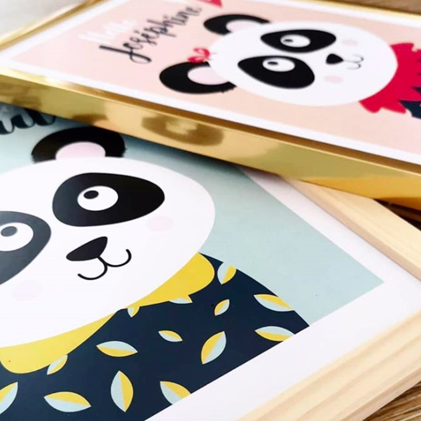 Affiche bébé animal - Panda Garçon