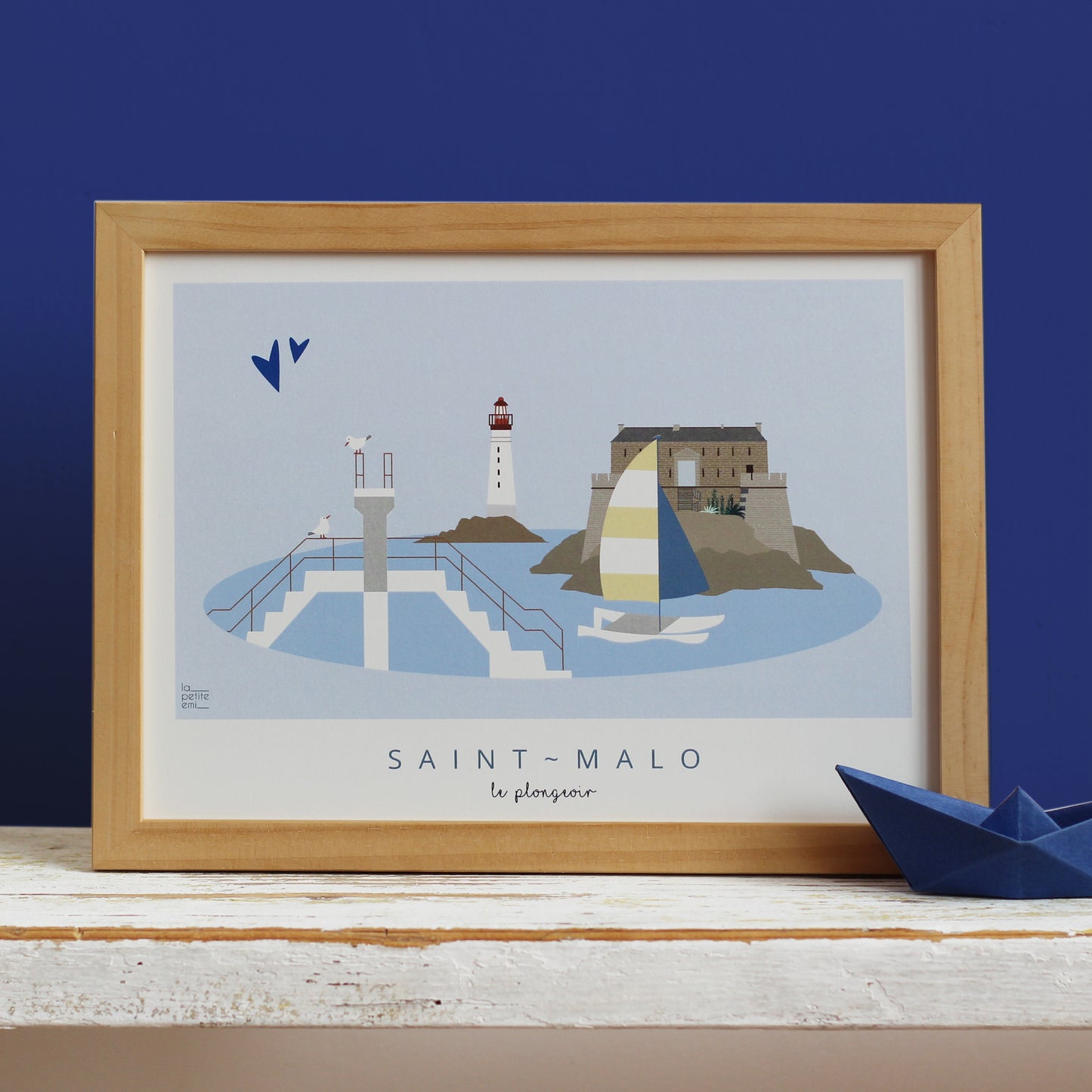 Affiche Saint-Malo - Le plongeoir
