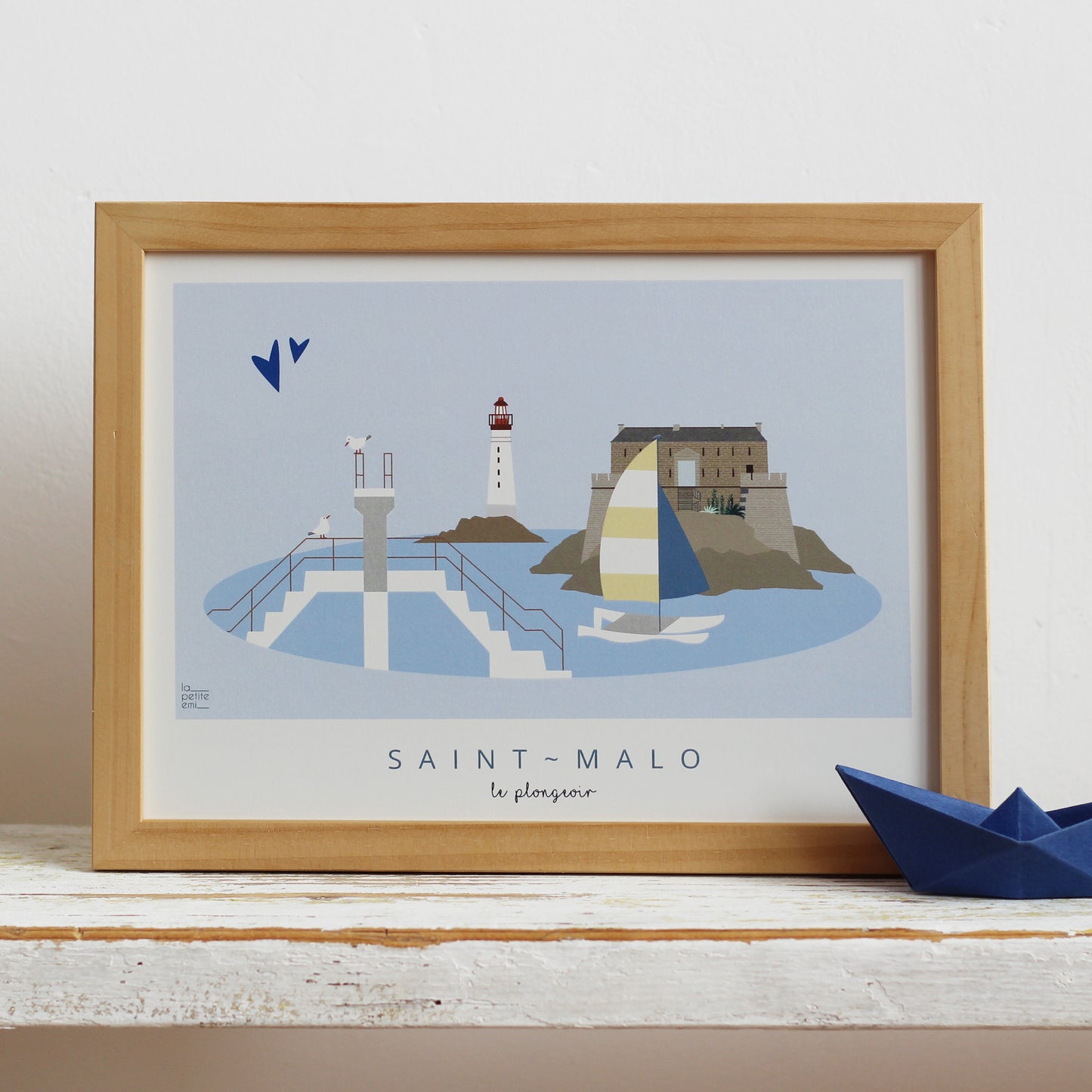 Affiche Saint-Malo - Le plongeoir