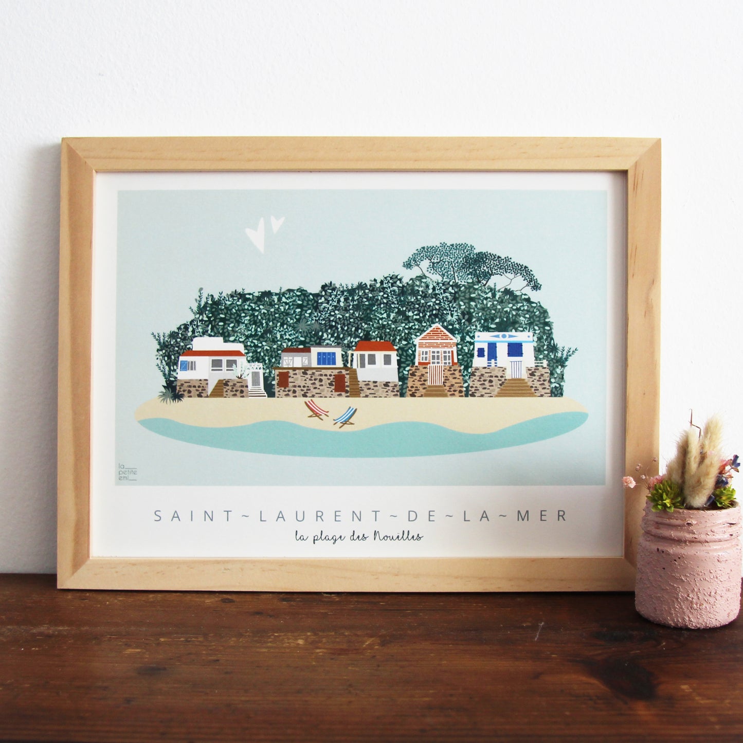 Affiche Saint-Laurent-de-la-Mer - Plage des Nouëlles