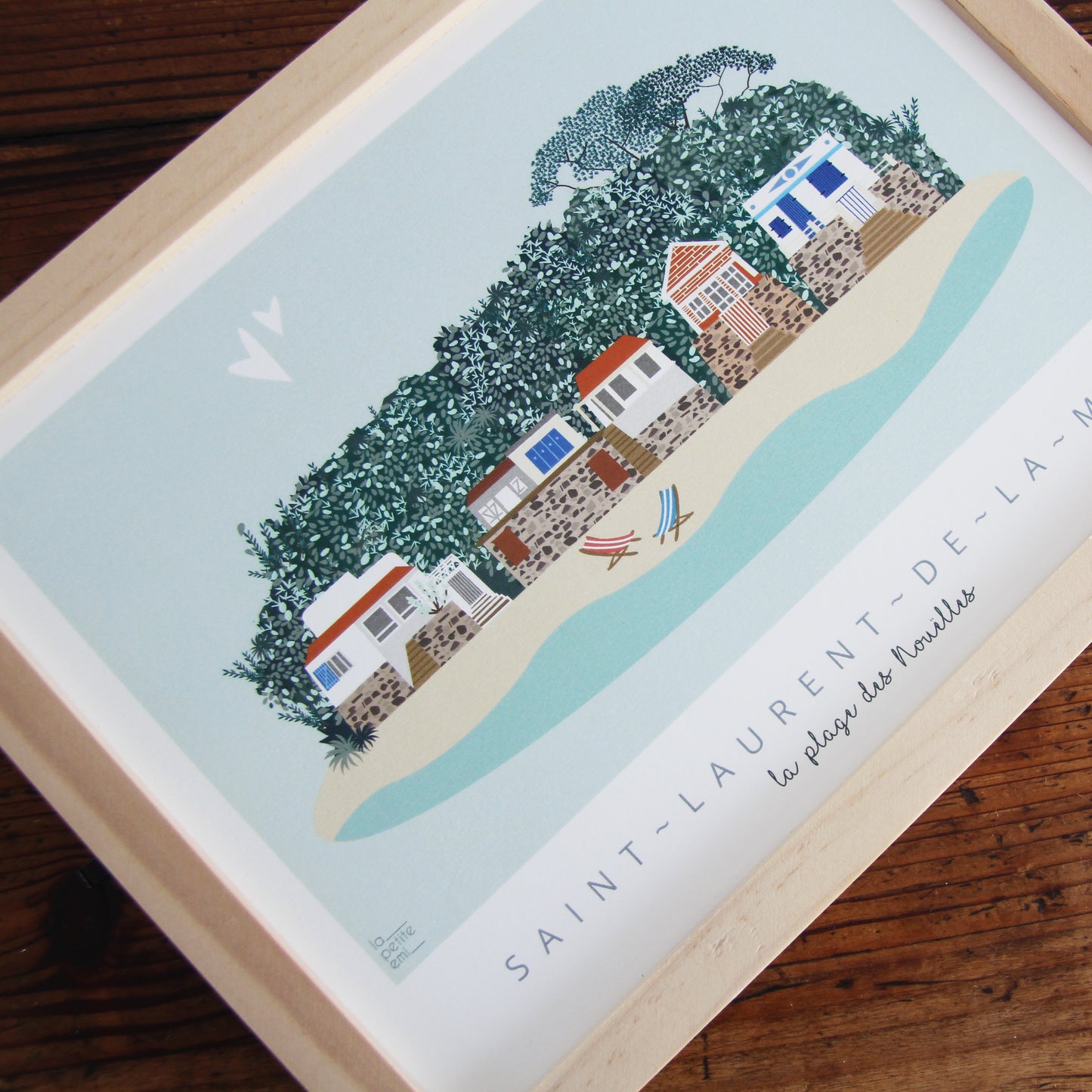 Affiche Saint-Laurent-de-la-Mer - Plage des Nouëlles