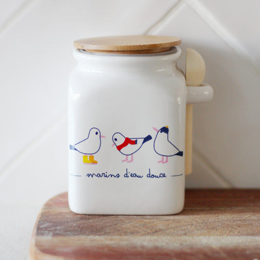 Pot pour vrac - Mouettes