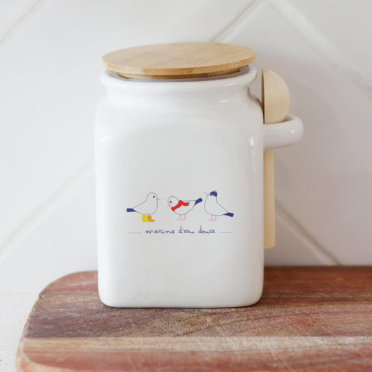Pot pour vrac - Mouettes