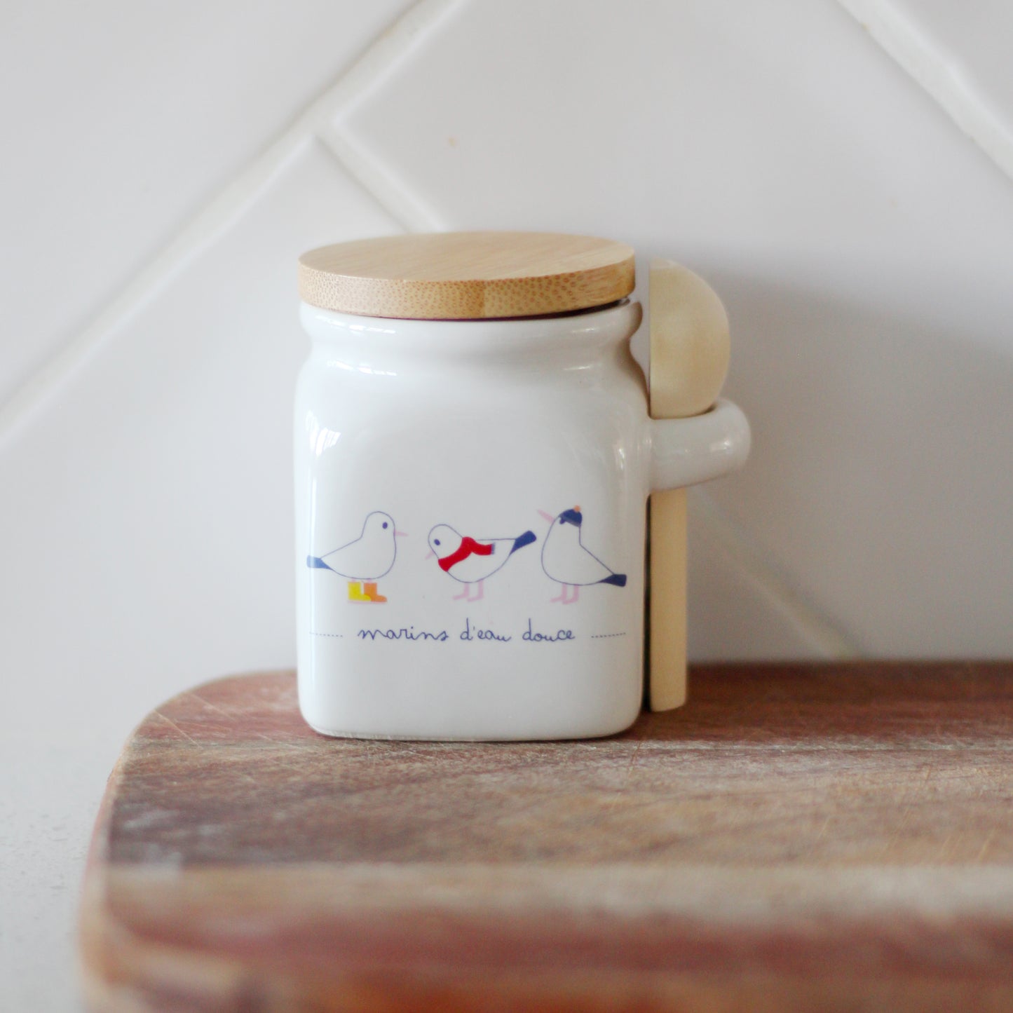 Petit pot à sel - Mouettes