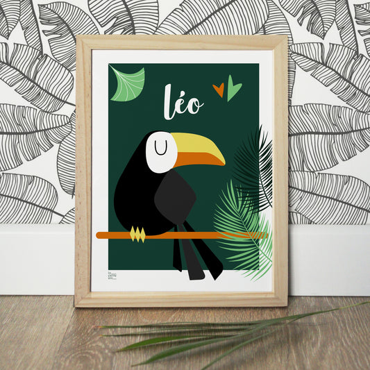Affiche bébé animal - Toucan