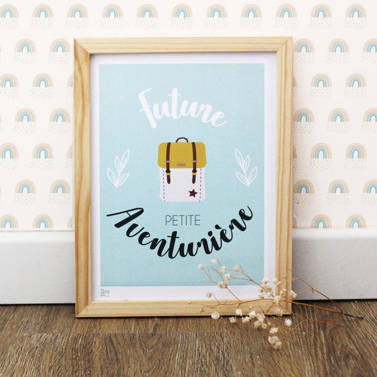 Affiche bébé Futur(e) Aventurier(re)