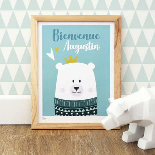 Affiche bébé animal - Ours