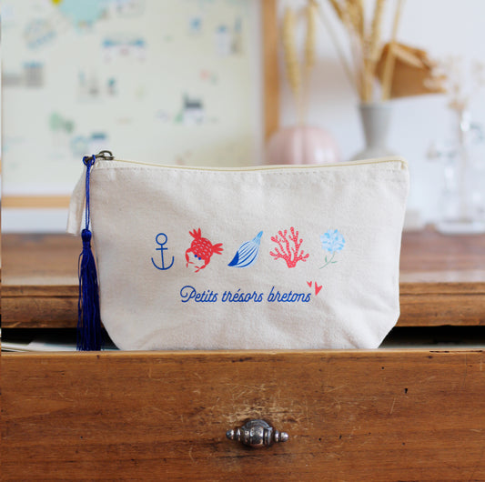 Petite pochette tissu - Trésors bretons